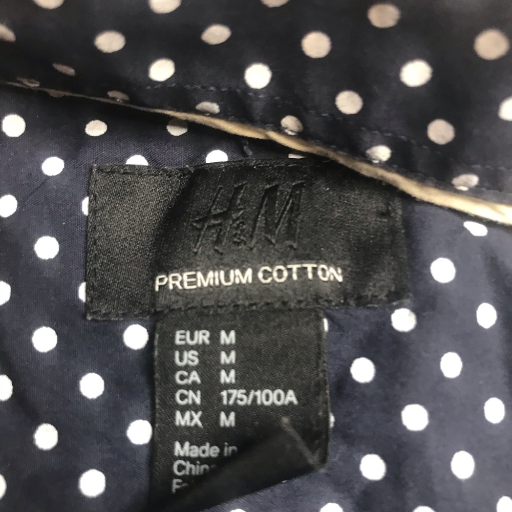 Hm$m button slow.mwn shirt